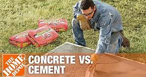 Concrete vs Cement | The Difference Between Concrete & Cement | The Home Depot