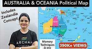 World Map: AUSTRALIA & OCEANIA Political Map