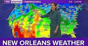 New Orleans Weather: Temperatures rising through the week