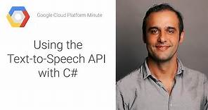 Using the Text-to-Speech API with C#