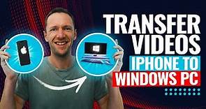 How to Transfer Video from iPhone to PC (& PC to iPhone) - UPDATED Tutorial!