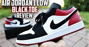 These are HYPED NOW! Air Jordan 1 Low "BLACK TOE" Review and On-Feet!