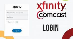 Xfinity Login | xfinity.com | Comcast
