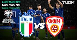 Italia 5-2 Macedonia - HIGHLIGHTS | UEFA Qualifiers 2023 | TUDN