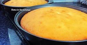 Easy Homemade Vanilla Cake Recipe From Scratch - A Step By Step Guide by (HUMA IN THE KITCHEN)