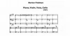 Feldman: Piano, Violin, Viola, Cello (Quartetto Klimt)