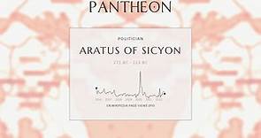 Aratus of Sicyon Biography - Greek statesman, general and Achaean League strategos (271–213 BC)