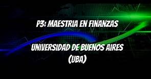 P3: Maestría en Finanzas - UBA (Universidad de Buenos Aires)