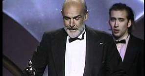 Sean Connery Wins Supporting Actor: 60th Oscars (1988)