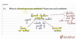 What is a broad spectrum antibiotic? Name one such antibiotic.