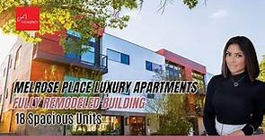 Luxury Apartment Building in Melrose Place | 18 Spacious Units | Fully Remodeled