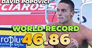 (Old WR) David Popovici 🇷🇴 46.86 // 100m Freestyle Final // European Champs 2022