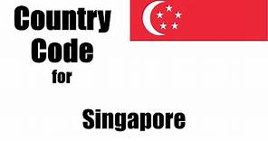 Singapore Dialing Code - Singaporean Country Code - Telephone Area Codes in Singapore