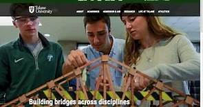 Explore the new Tulane home page