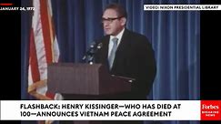Former US secretary of state Henry Kissinger played a key role in escalating the Vietnam War. After, he said, there were 'not very many lessons'