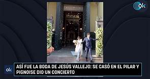 Así fue la boda de Jesús Vallejo: se casó en el Pilar y Pignoise dio un concierto - Vídeo Dailymotion