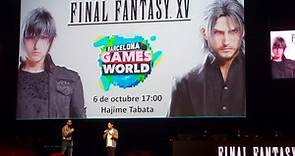 Hajime Tabata presentando Final Fantasy XV y GAMEPLAY EXCLUSIVO en Barcelona Games World