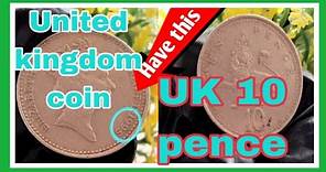 Ten Pence 1995, Coin from United kingdom- detailed information/Coin worth UK