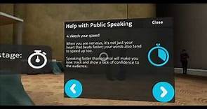 Public Speaking Virtual Reality Simulation