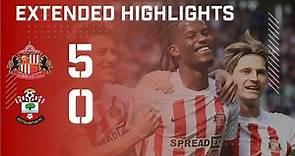 Extended Highlights | Sunderland AFC 5 - 0 Southampton FC