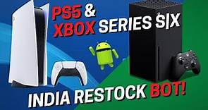 PS5 India RESTOCK | BOT for PS5 & XBOX SERIES X RESTOCK Notification | PS5 INDIA NEWS | #PS5