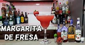¿Cómo Preparar La MARGARITA DE FRESA? 🍓 | Para los Amantes de las Margaritas | Drinkiando #Margarita