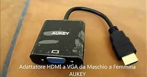 Adattatore HDMI a VGA da Maschio a Femmina Aukey