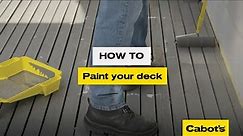 How To Paint Your Deck | Cabot's Timbercolour Deck & Exterior Paint