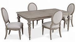 Furniture Elina Expandable Dining Furniture, 5-Pc. Set (Dining Table & 4 Upholstered Side Chairs), Created for Macy's - Macy's
