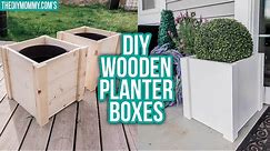 DIY WOODEN PLANTER BOX | Outdoor DIY & Decor Challenge