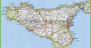 mapa de Sicilia