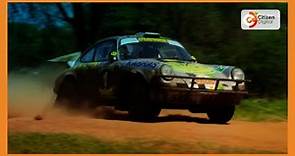 Geoff Bell leads the East African Safari Classic rally
