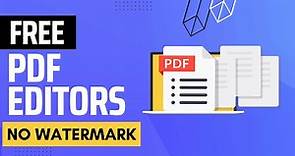 3 Best Free Pdf Editors for Windows 10, 11, 7, 8 | Without Watermark ✅