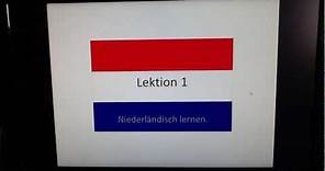 Niederländisch Lernen: Lektion 1 Vorstellen, Fragewörter, De/Het