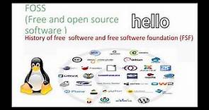 History of free software and free software foundation