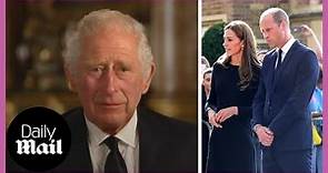 King Charles III pronounces William and Kate Prince and Princess of Wales