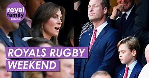 Prince George and Prince William Twin at Rugby World Cup