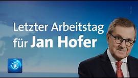 Letzte Sendung: Jan Hofer verlässt die tagesschau