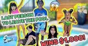 LAST PERSON to LEAVE POOL wins $1,000! I AvaFoley