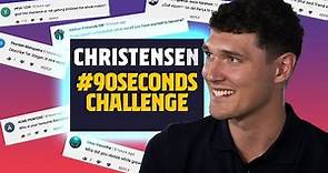 🤔😂 CHRISTENSEN FACES THE #90SECONDSCHALLENGE