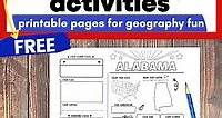 50 States Printable Activities Set for Fantastic Geography Fun