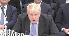 Boris Johnson gives evidence in 'partygate' inquiry – watch live