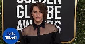 Cody Fern commands attention in sheer top at 2019 Golden Globes