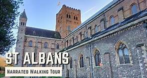 ST ALBANS | 4K Narrated Walking Tour | Let's Walk 2023