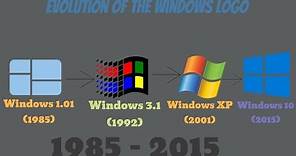 Evolution of Microsoft Windows Logo (1985 - 2015)