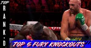 Top 5 Tyson Fury Knockouts | Top Rank'd