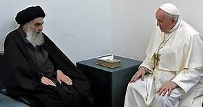 Pope Francis meets Grand Ayatollah Ali al-Sistani during Iraq visit