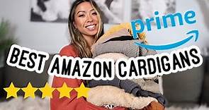 THE BEST CARDIGANS FROM AMAZON // Top rated cardigans // Amazon Prime fall clothing haul 2021