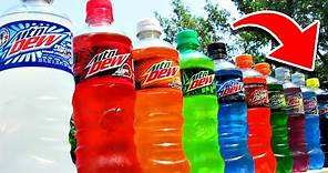 Top 10 Mountain Dew Soda Drinks Ranked WORST to BEST