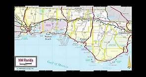 map of Florida panhandle